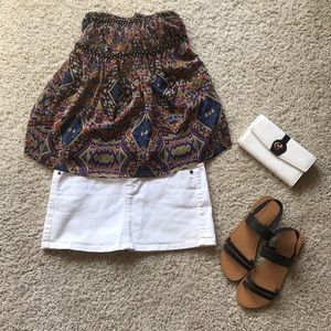 Strapless shirt.Aztecs -inspired